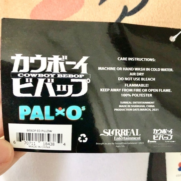 Cowboy Bebop‎ Ed, Pillow, Anime, Plush, Double Sided, 19", New With Tags - Picture 7 of 9